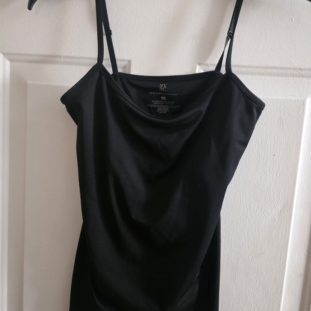 New York & Company Elegant Black Camisole